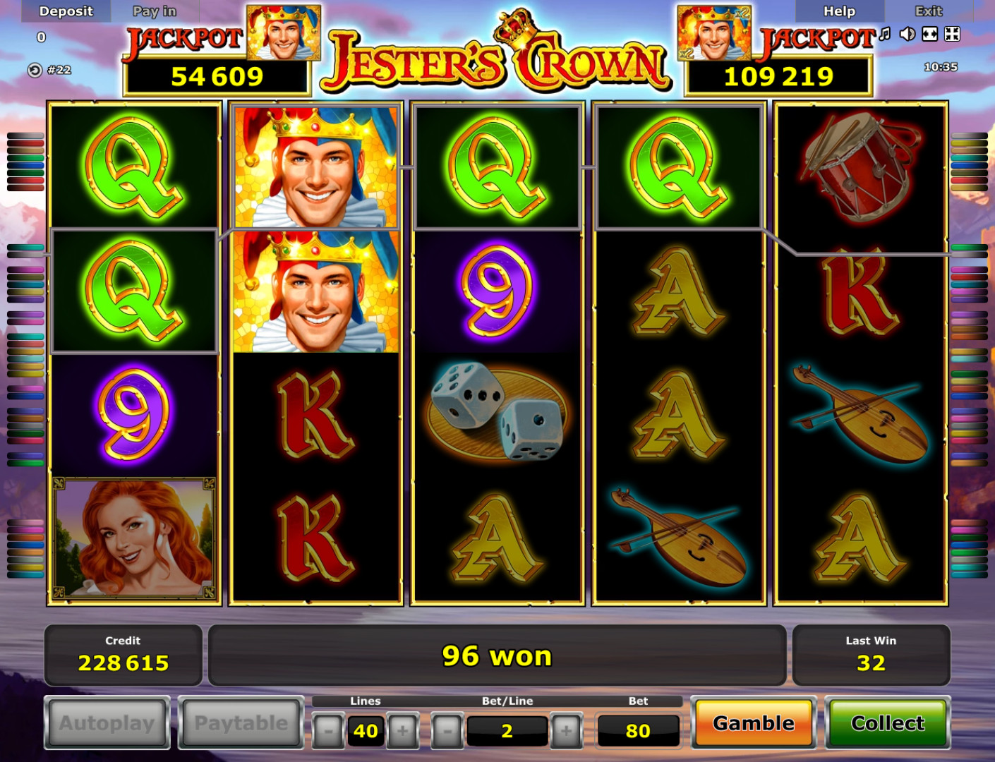 игровой автомат Корона шута